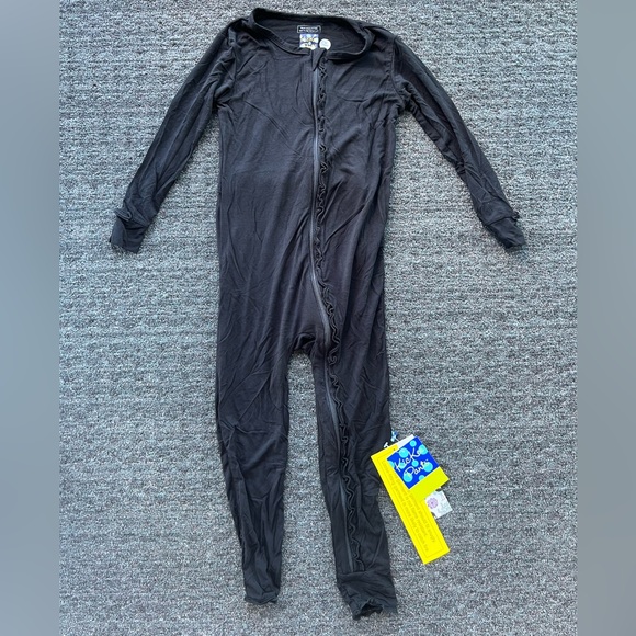 Kickee Pants Other - KicKee Pants Zipper Bamboo Solid Muffin Coverall Romper with Ruffles - NWT